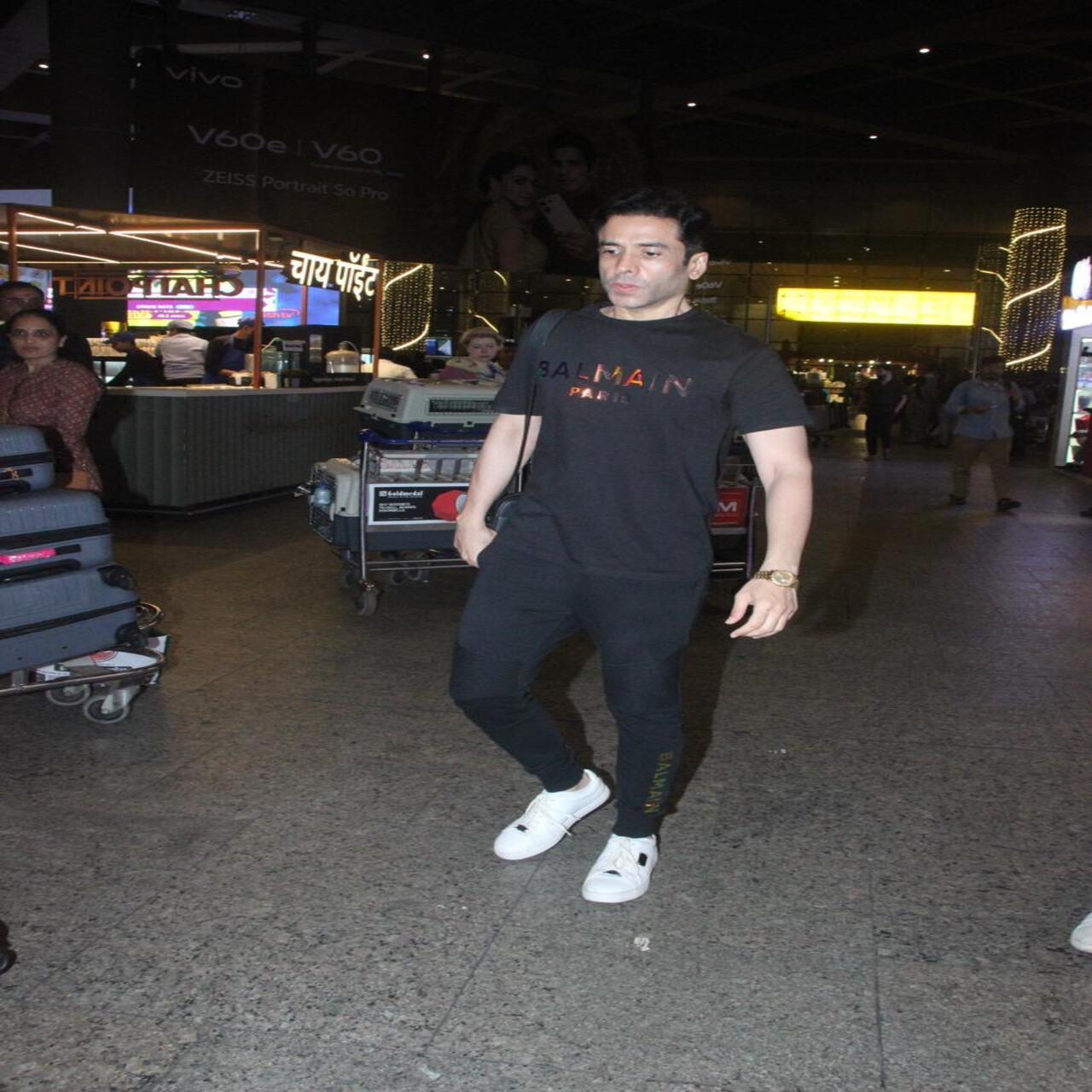 Tusshar Kapoor was also seen at the airport as he touched down in the city.